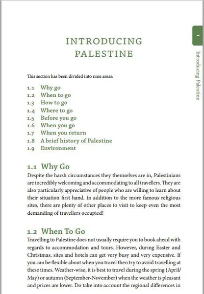 Huma's Travel Guide To Palestine