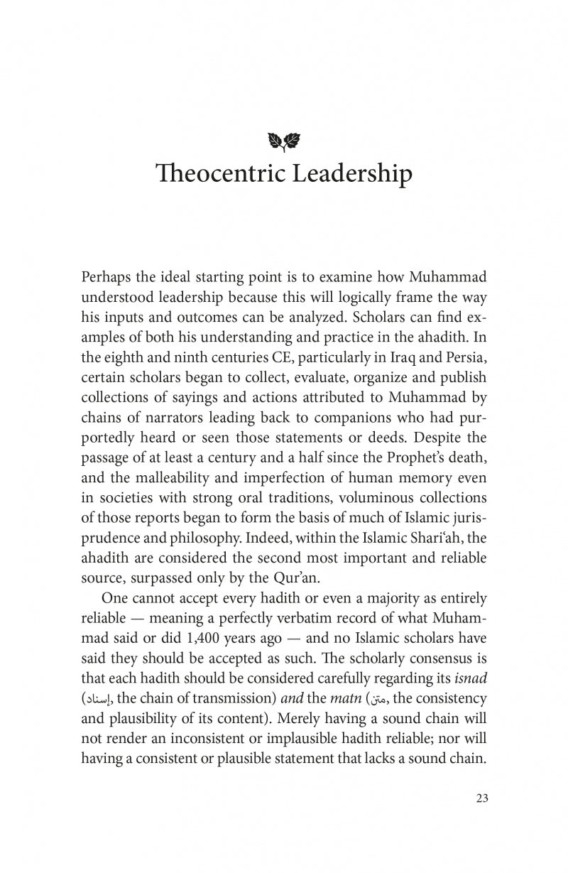 The Leadership of Muhammad: A Historical Reconstruction