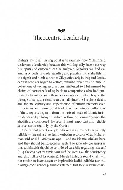 The Leadership of Muhammad: A Historical Reconstruction