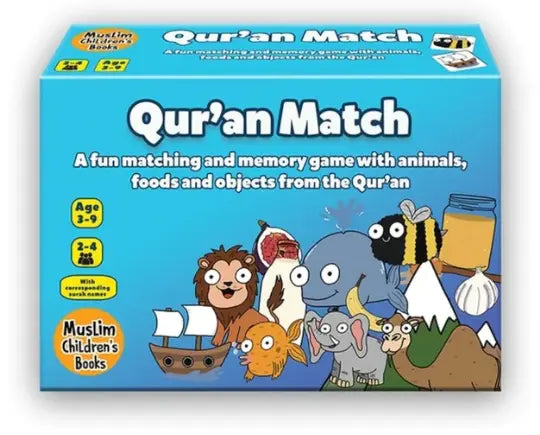 Qur'an Match: A fun matching and memory game with animals, foods and objects from the Qur’an Muslim Children's Books