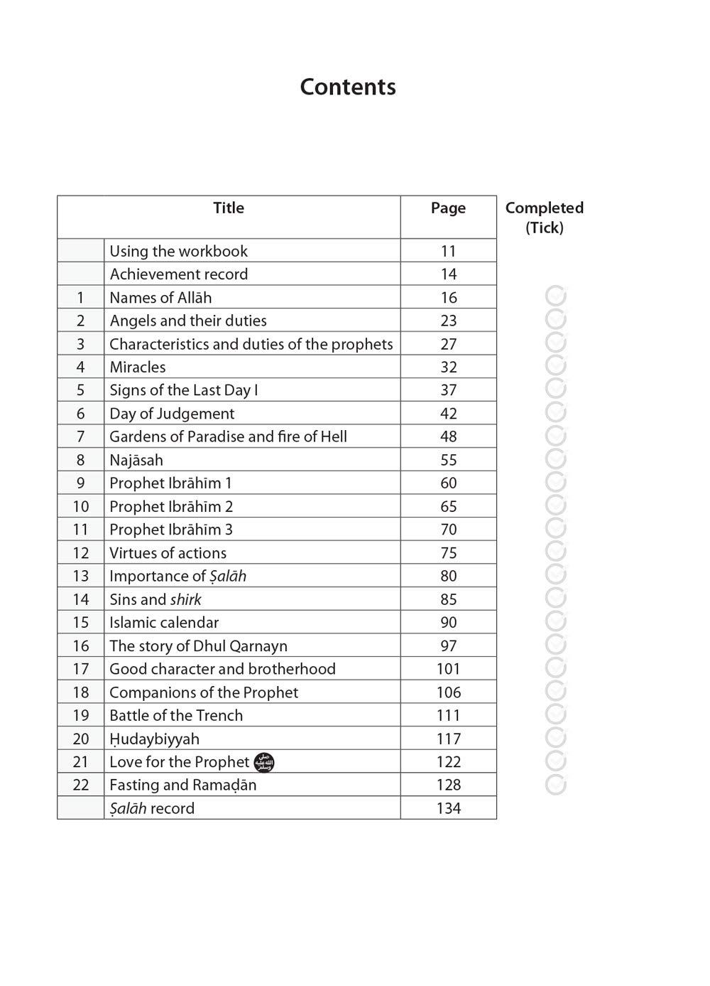 Safar Islamic Studies: Workbook 4