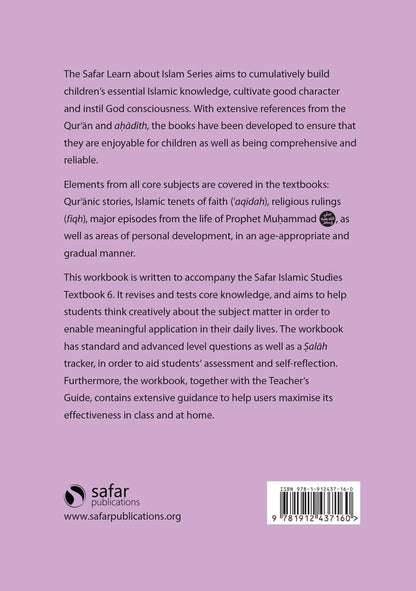 Safar Islamic Studies: Workbook 6