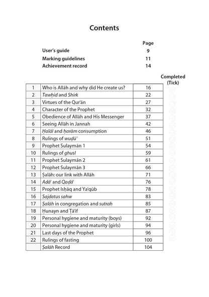 Safar Islamic Studies: Workbook 6