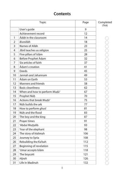 Safar Islamic Studies: Workbook 2